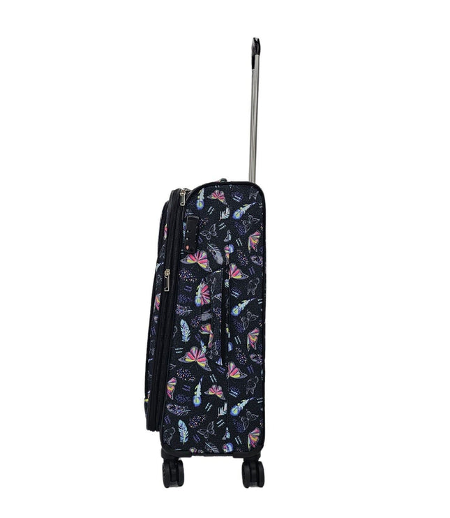Ashbourne Medium Soft Shell Suitcase in Butterfly