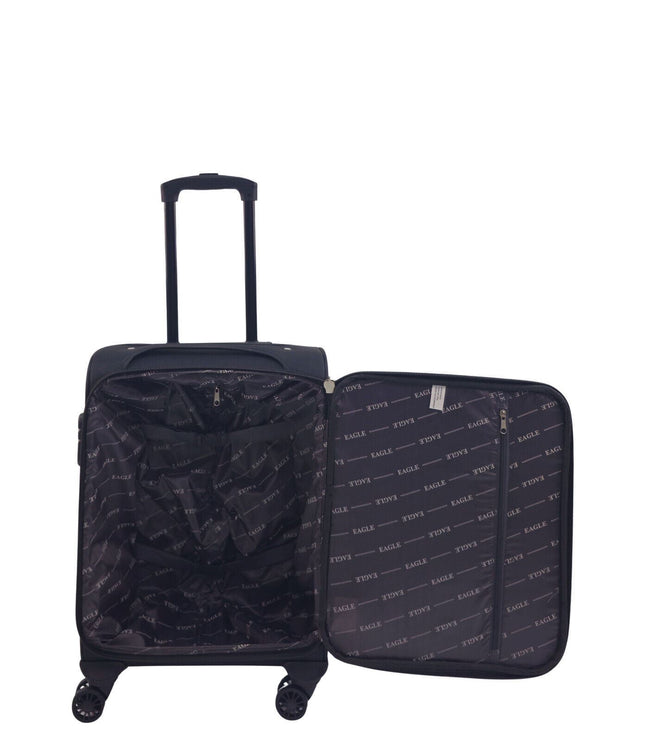 Arundel Cabin Soft Shell Suitcase in Black