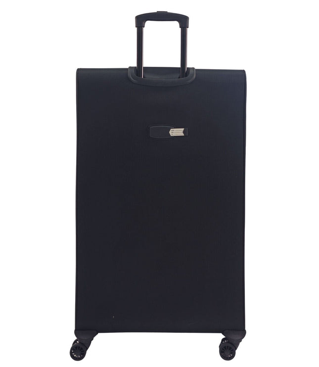 Arundel Extra Large Soft Shell Suitcase in Black