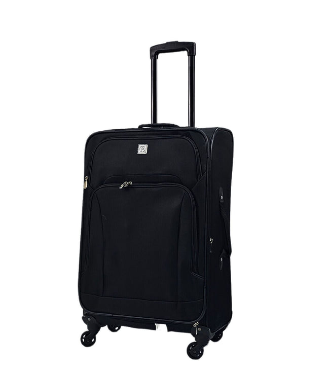 Corsham Medium Soft Shell Suitcase in Black