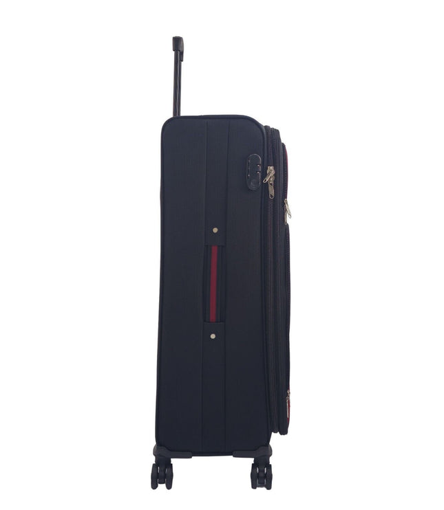 Arundel Large Soft Shell Suitcase in Black