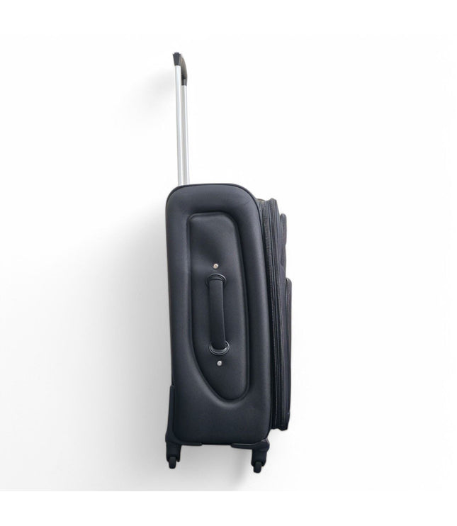 Nagoya Medium Soft Shell Suitcase in Black