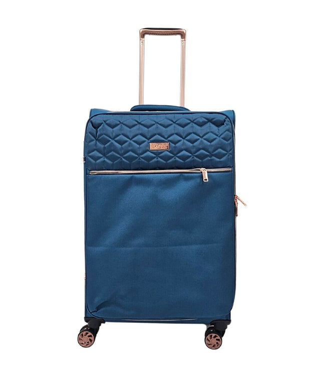 Bexley Medium Soft Shell Suitcase in Teal