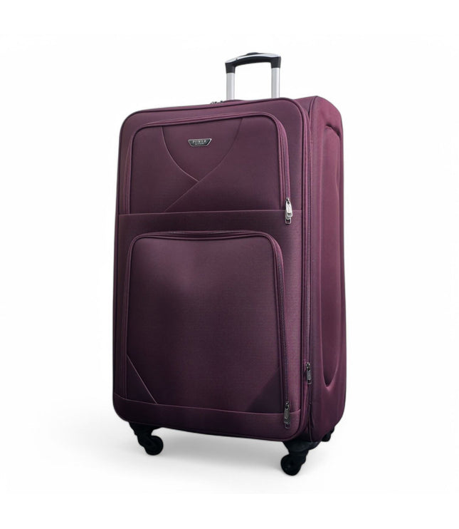 Nagoya X-Large Soft Shell Suitcase in Purple