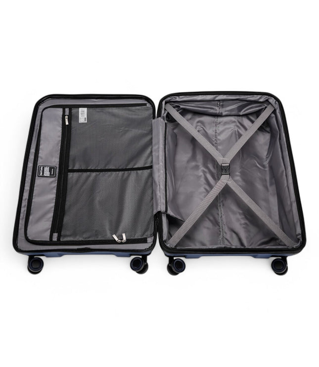 Abiko Set of 3 Hard Shell Suitcase in Black