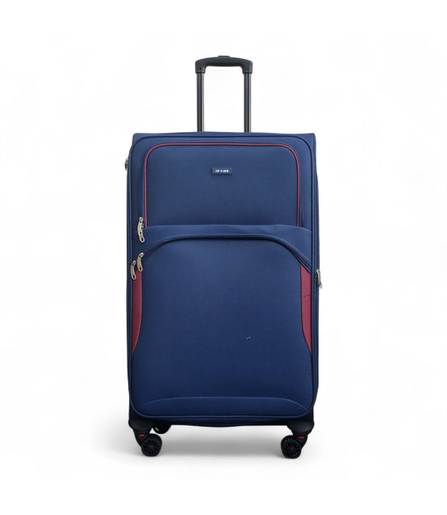 Gosford Large Soft Shell Suitcase in Navy Blue