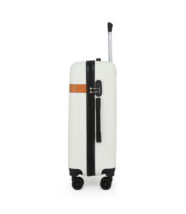 Calgary Medium Hard Shell Suitcase in Cream