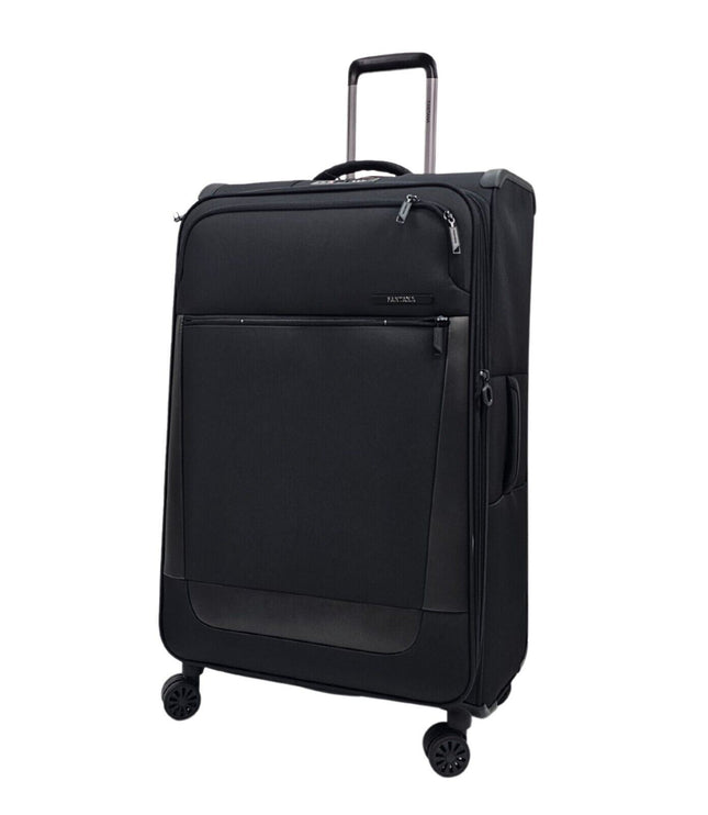 Bourne Large Soft Shell Suitcase in Black
