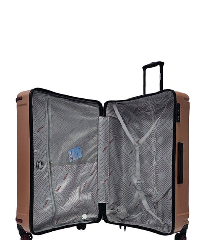 Chilton Extra Large Hard Shell Suitcase in Rose Gold