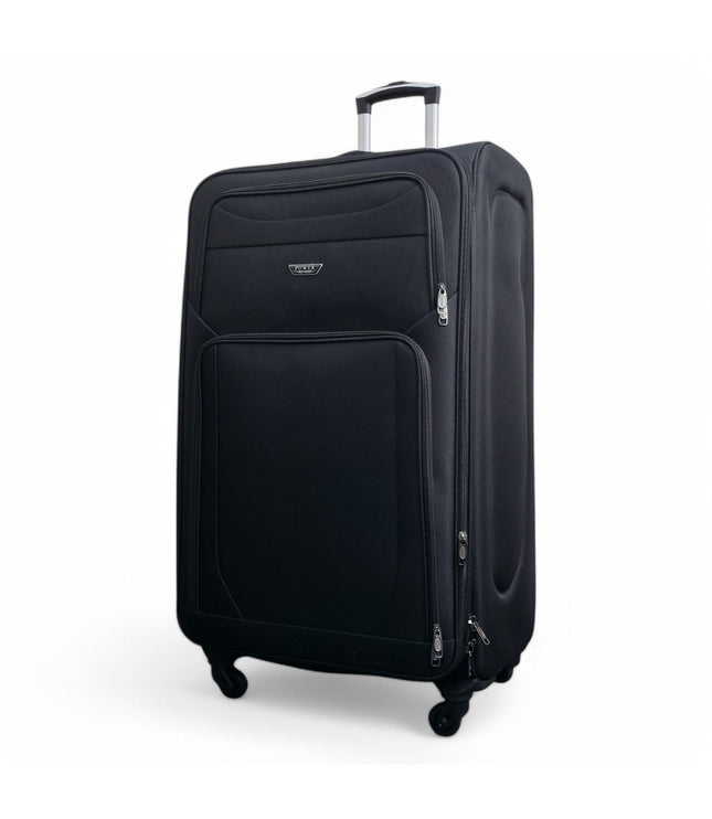 Nagoya X-Large Soft Shell Suitcase in Black
