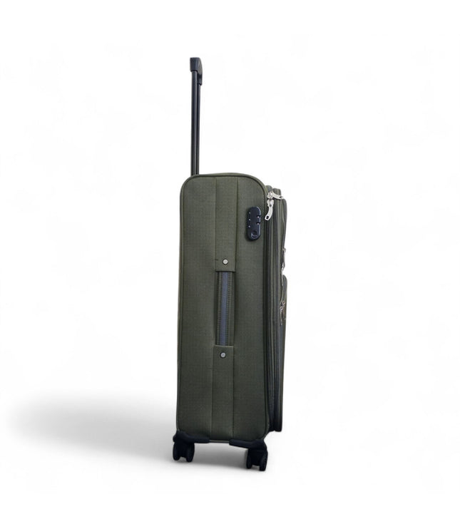 Gosford Medium Soft Shell Suitcase in Green