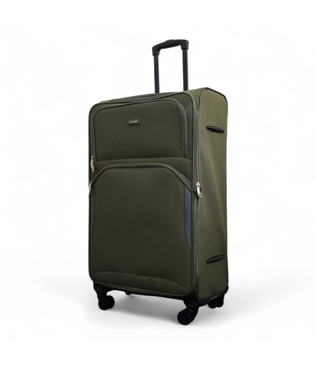 Gosford Large Soft Shell Suitcase in Green