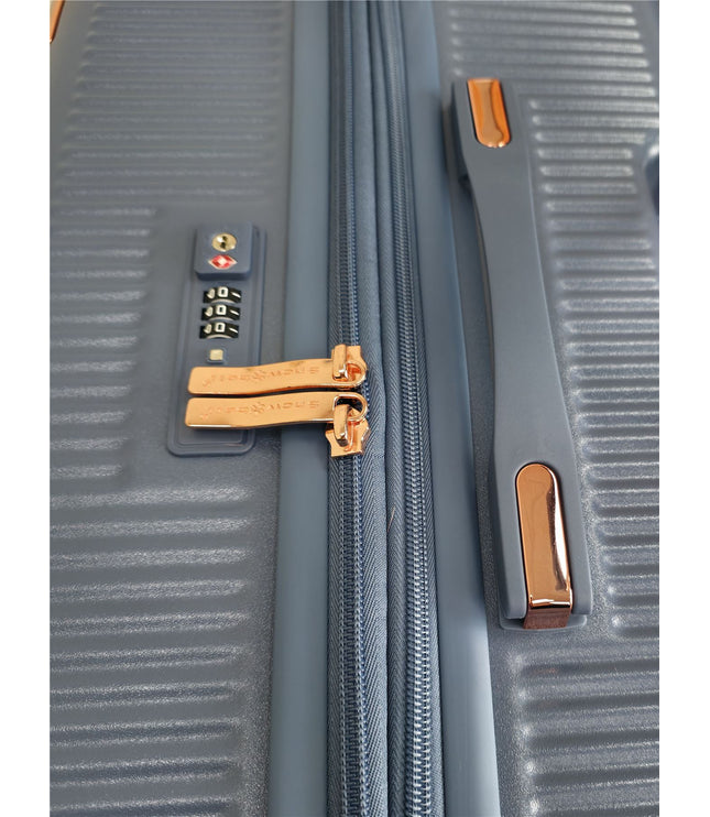 Cowra Medium Hard Shell Suitcase in Navy Blue