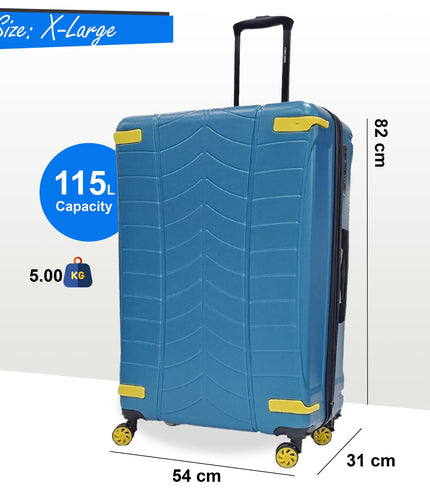 Chilton Extra Large Hard Shell Suitcase in Blue