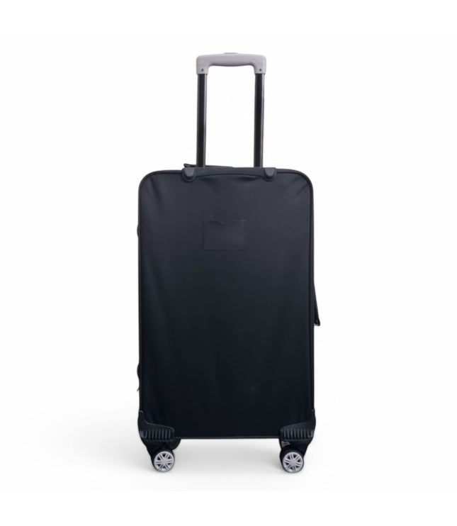 Handa Medium Soft Shell Suitcase in Black