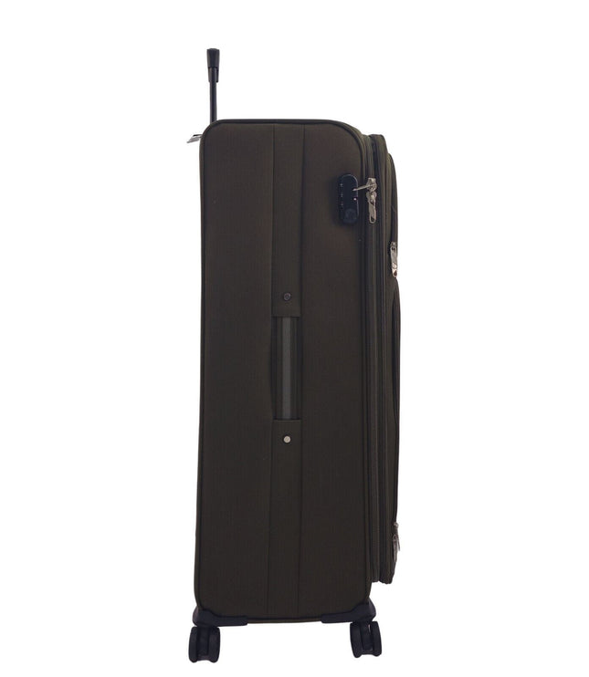 Arundel Extra Large Soft Shell Suitcase in Khaki
