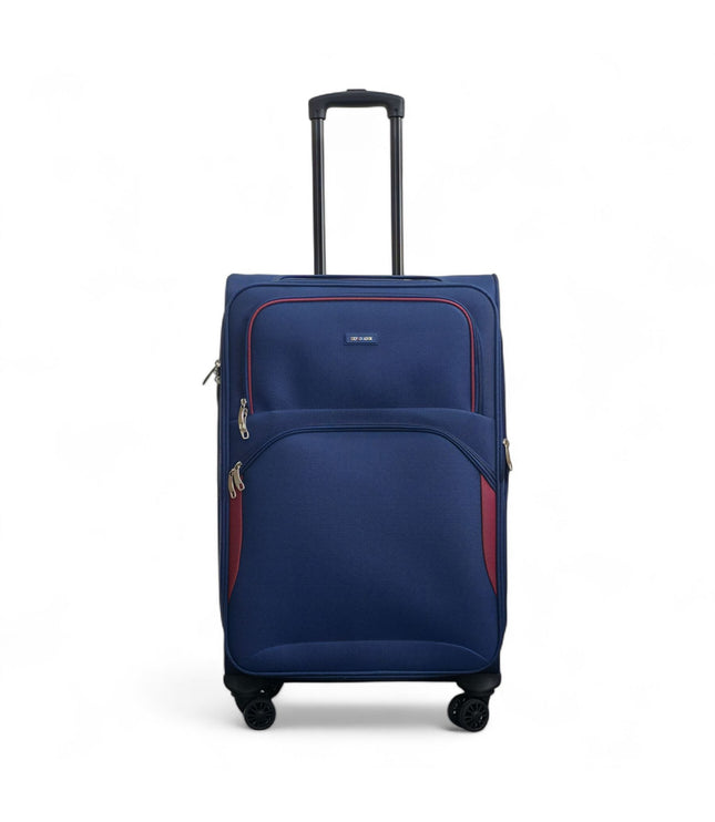 Gosford Medium Soft Shell Suitcase in Navy Blue