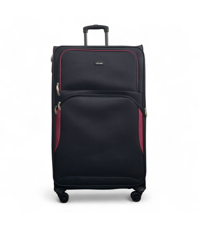 Gosford X-Large Soft Shell Suitcase in Black