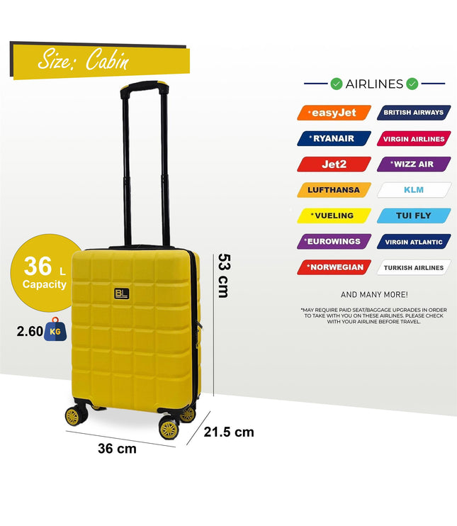 Cotgrave Cabin Soft Shell Suitcase in Yellow