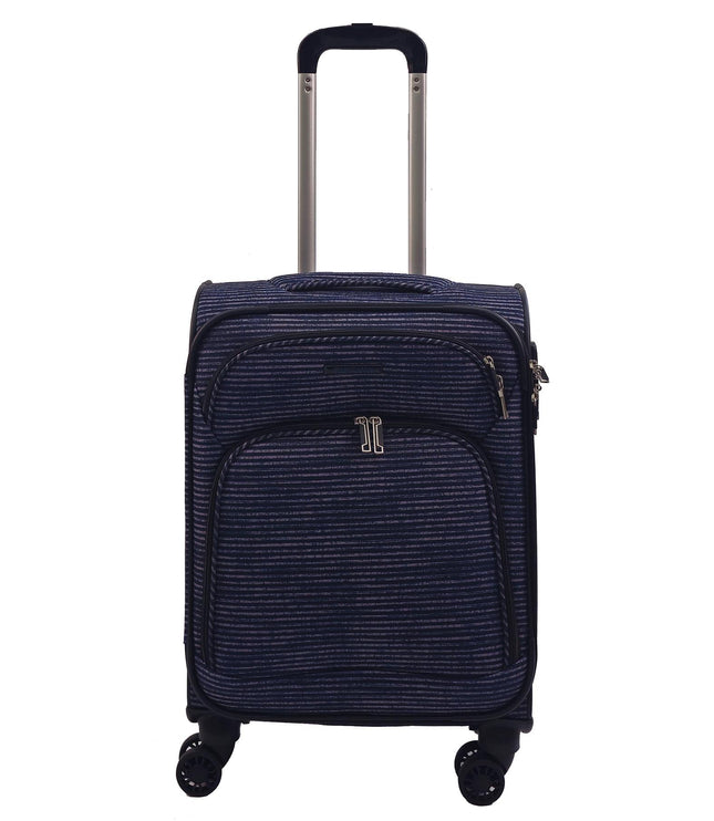 Ashbourne Cabin Soft Shell Suitcase in Lines