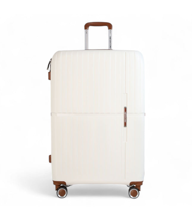 Corowa Large Hard Shell Suitcase in White