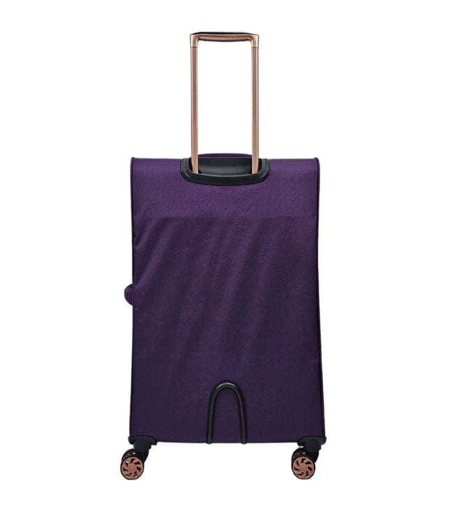 Bexley Medium Soft Shell Suitcase in Purple