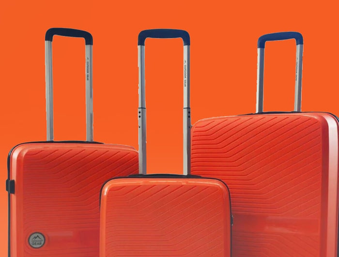 Orange Luggage and Suitcase Sets