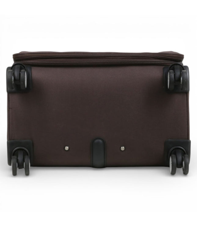 Carrollton Large Soft Shell Suitcase in Brown