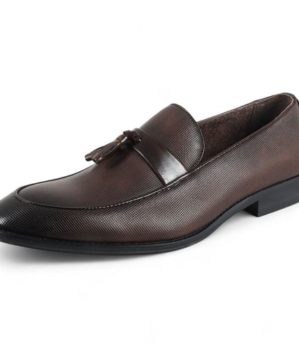 Men's Brown Classic Tassel Loafers Formal Shoes