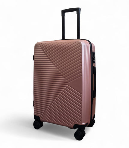 Junee Medium Hard Shell Suitcase in Rose Gold