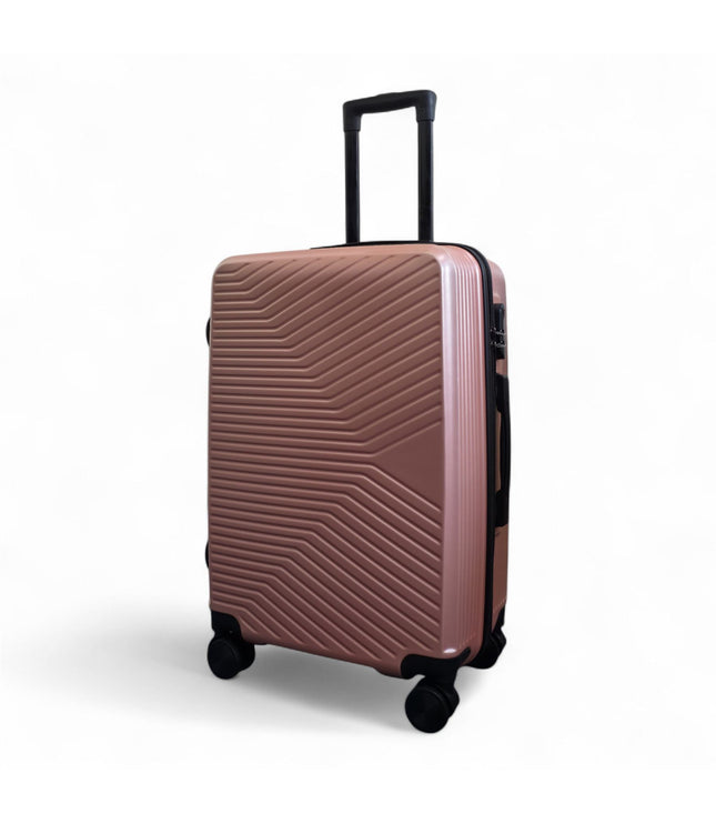 Junee Medium Hard Shell Suitcase in Rose Gold