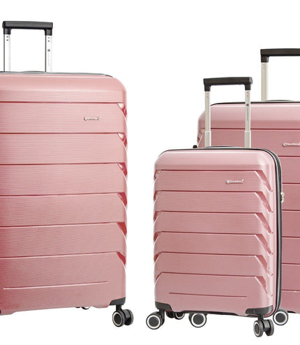 Cleckheaton Set of 3 Hard Shell Suitcase in Rose Gold