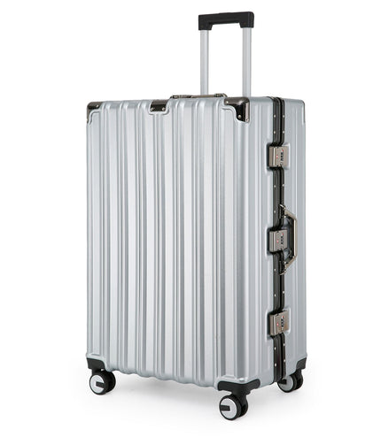 Airdrie Large Hard Shell Suitcase in Silver