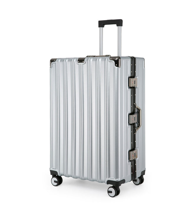 Airdrie Large Hard Shell Suitcase in Silver