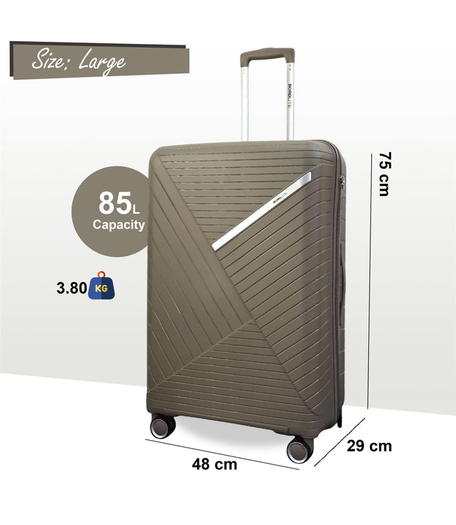 Chita Large Hard Shell Suitcase in Flesh