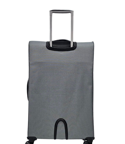 Beverley Medium Soft Shell Suitcase in Grey