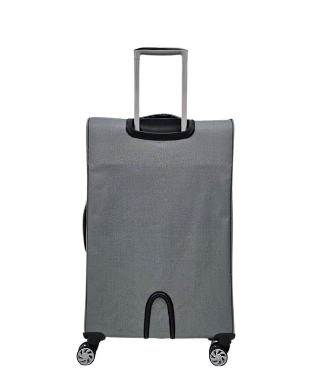 Beverley Medium Soft Shell Suitcase in Grey