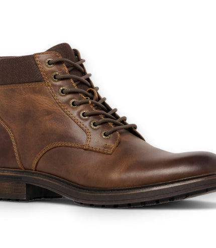Windsorsmith Mens Brown Leather Casual Chelsea Chukka Ankle Boots - Beau