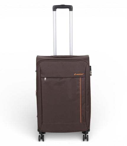 Carrollton Medium Soft Shell Suitcase in Brown