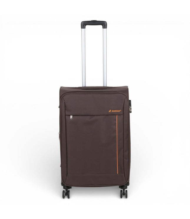 Carrollton Medium Soft Shell Suitcase in Brown