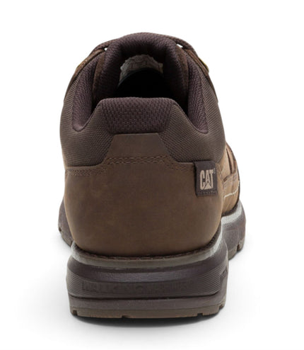 Caterpillar (CAT) Men's Dark Brown Leather Water-Resistant Hiking Shoes - Pursue Hiker Lo