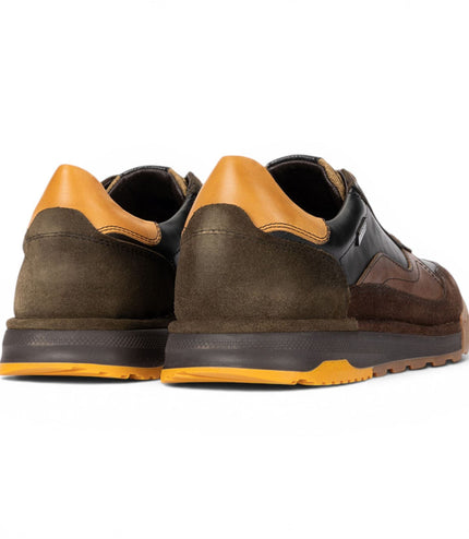 Pikolinos Men's Black Leather Trainers Sneaker Lace-Up Shoes - Teide