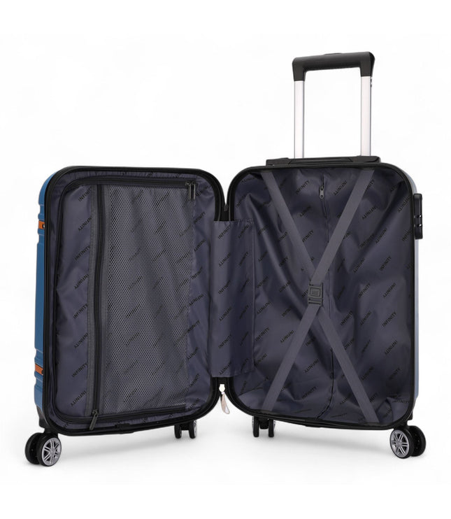 Calgary Cabin Hard Shell Suitcase in Blue