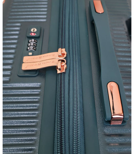 Cowra Large Hard Shell Suitcase in Dark Green