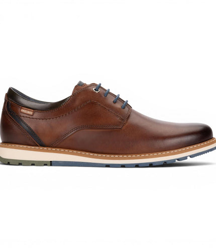 Pikolinos Men's Brown Leather Lace-Up Smart Shoes - Berna