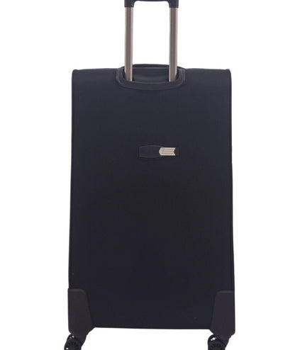 Andover Large Soft Shell Suitcase in Black