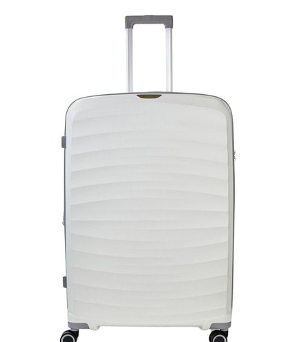 Alton Large Hard Shell Suitcase in White