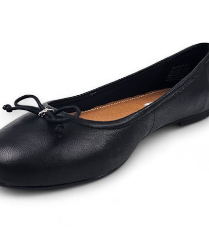 Windsorsmith Womens Black Leather Mocassin Flat Shoes - Babydoll