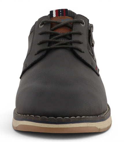 Mustang Men's Dark Grey Faux Leather Casual Outdoor Shoes - M0031004