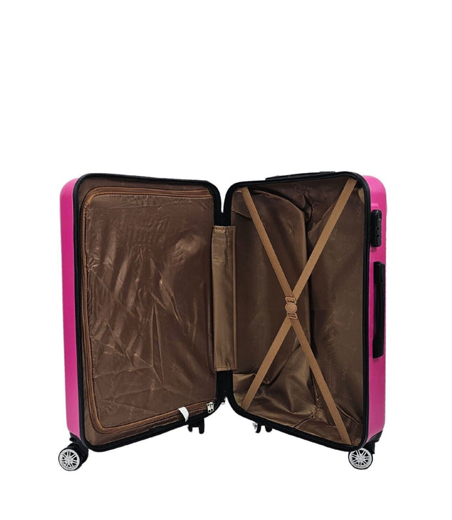 Chorley Medium Hard Shell Suitcase in Fuschia